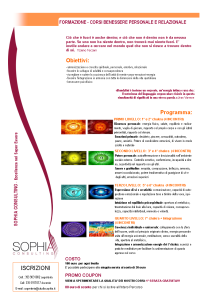 corso ENERGY. VITALITY TRAINING POLISENSORIALE programma