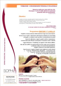 corso SINTONY. LA MAGIA DEL FEELING NELLE RELAZIONI